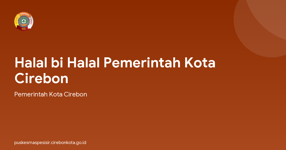 Halal bi Halal Pemerintah Kota Cirebon