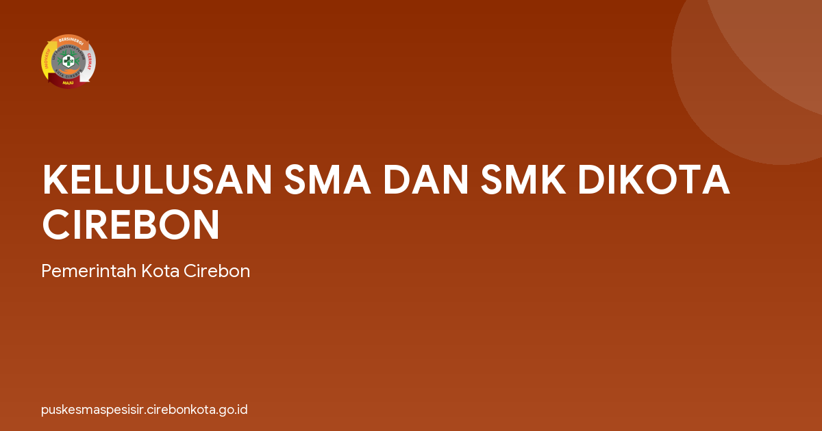 KELULUSAN SMA DAN SMK DIKOTA CIREBON