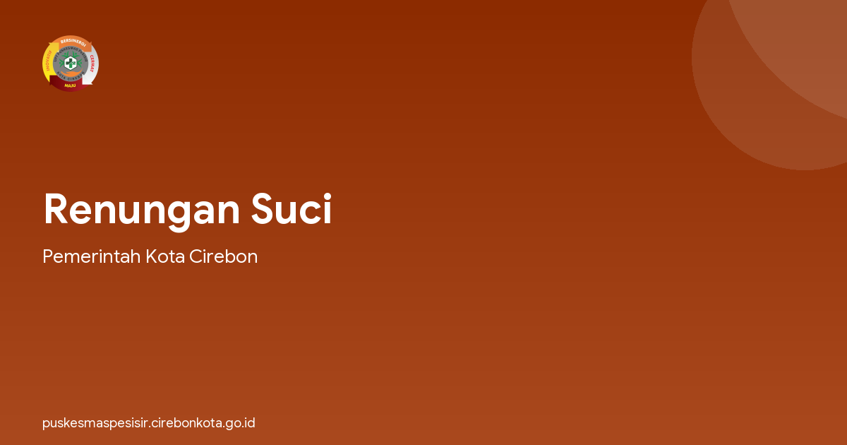 Renungan Suci
